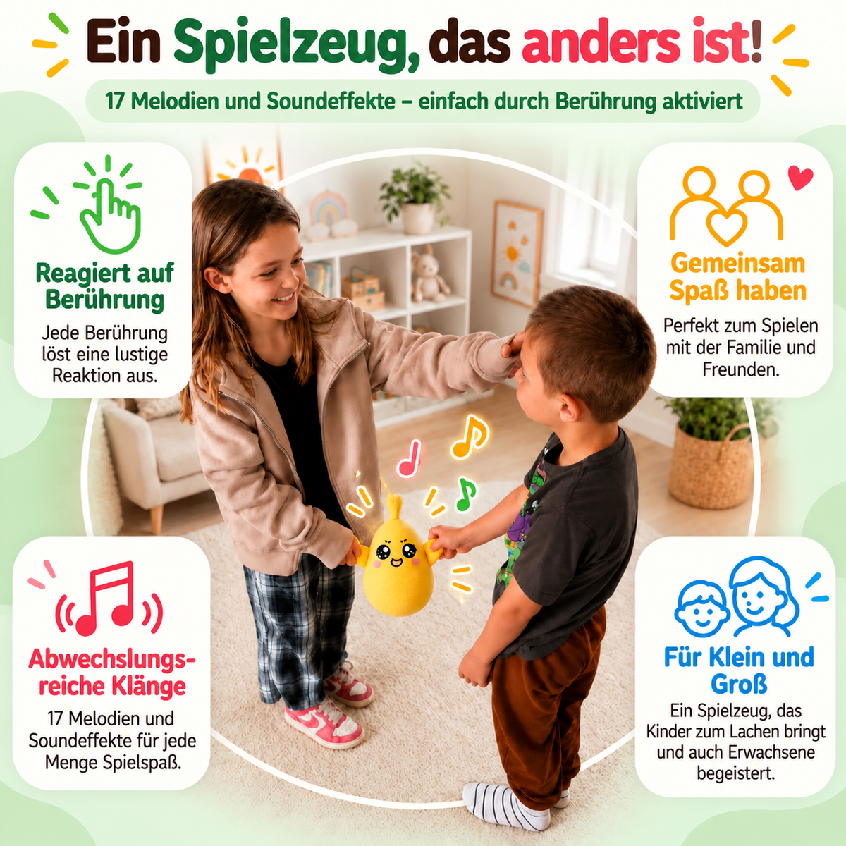 KicherKumpel™ – Das interaktive Spielzeug, das die ganze Familie zum Lachen bringt!